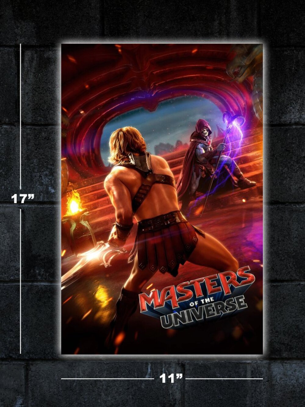 Masters of the Universe movie poster -11x17 art print merch MOTU He-Man Skeletor